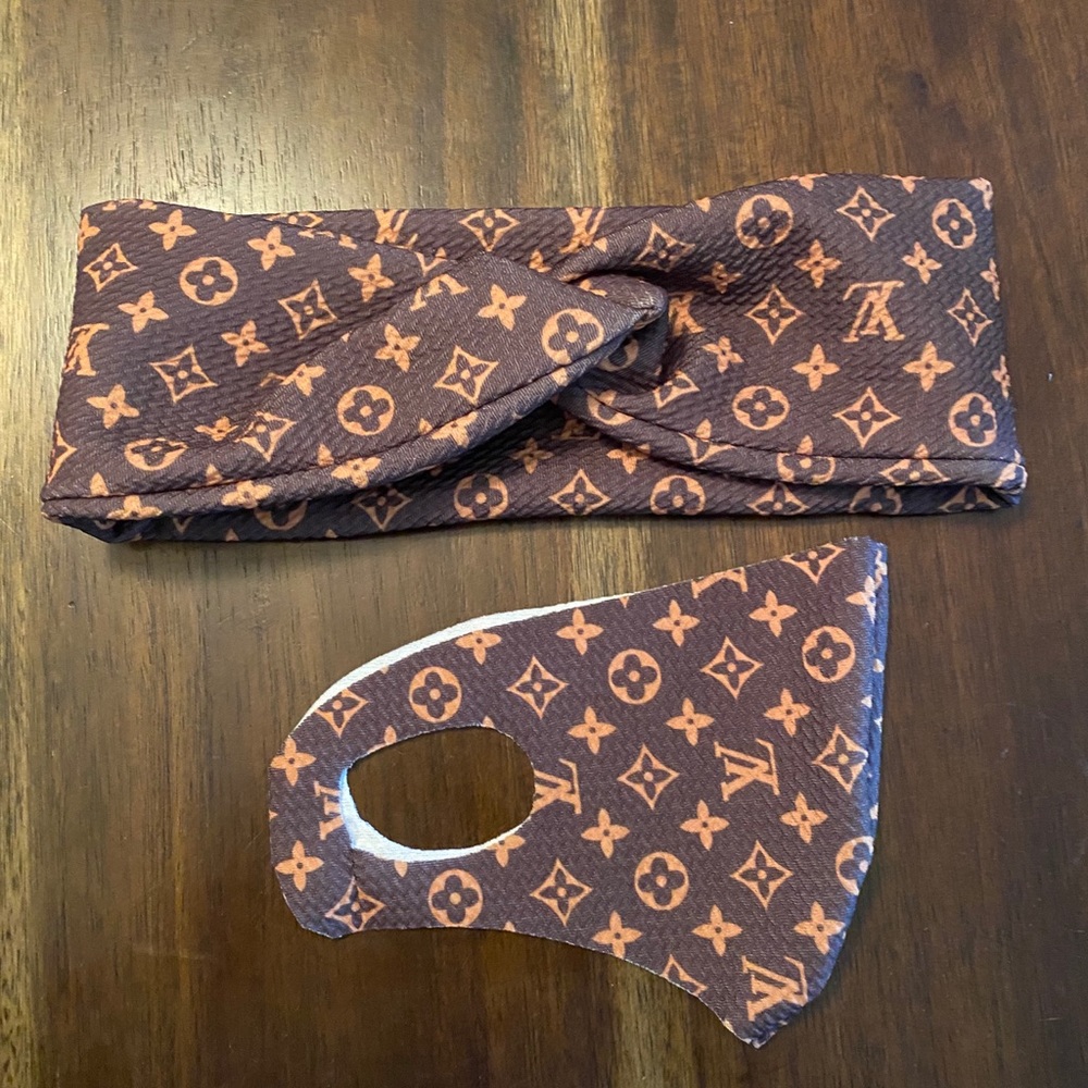 *Handmade *Mask and headband